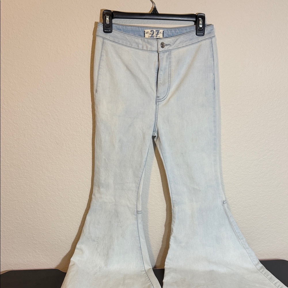 We The Free Light Blue Wide Leg Pants